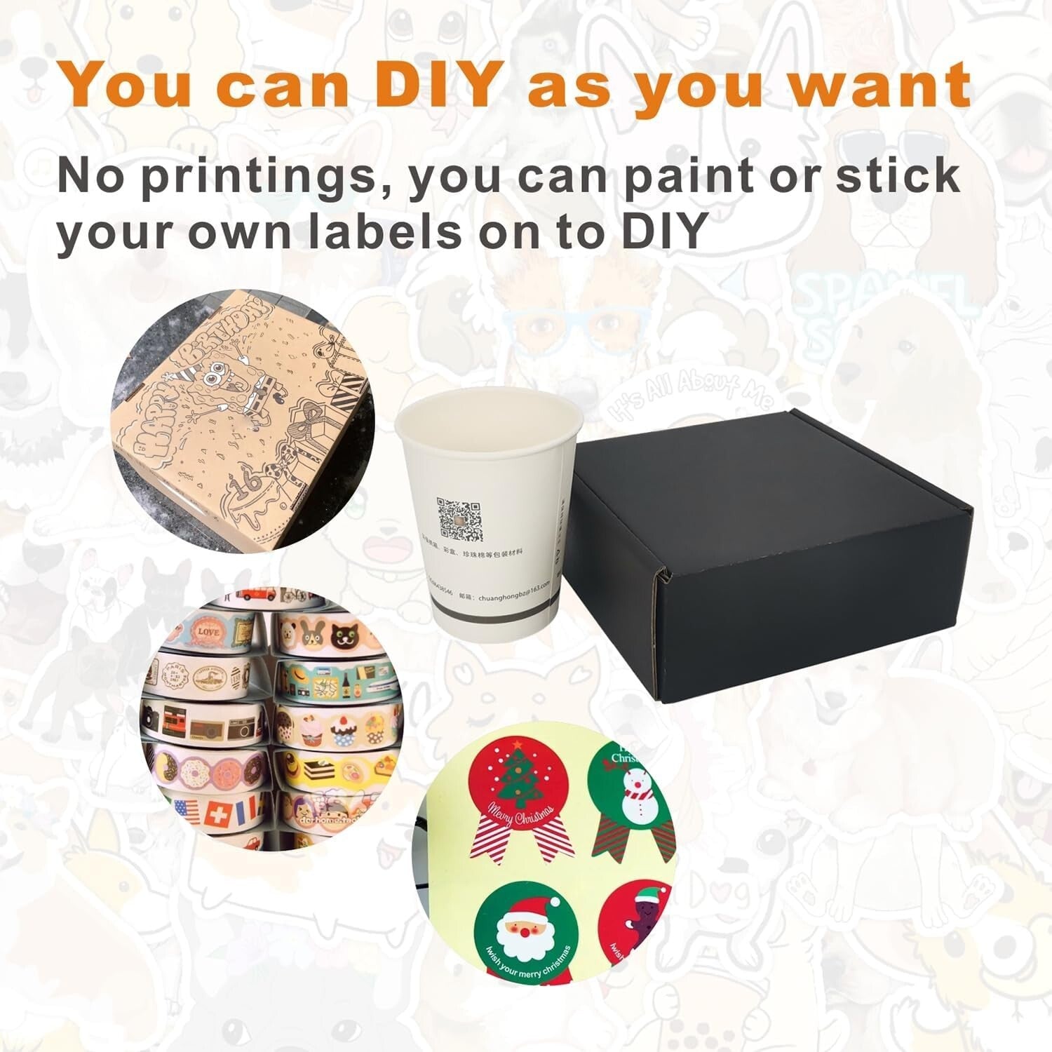 Eco-Friendly 400 Count 5x5x2'' Black Cardboard Mailers - Lightweight & Durable