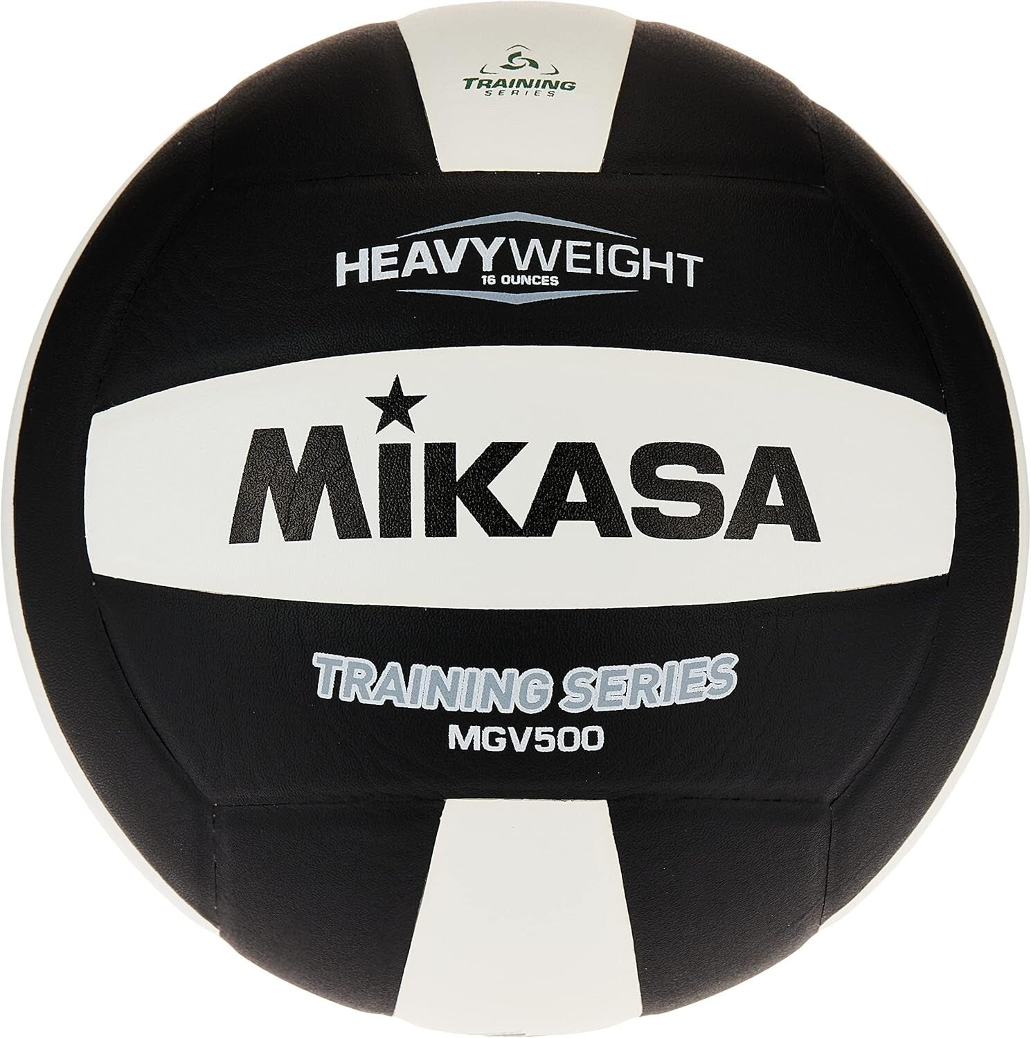 9-Inch Black/White Official Size Volleyball – Ideal for Adult Training Sessions