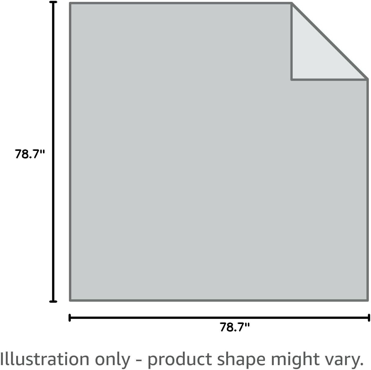 Flame Resistant Emergency Blanket - 78.7" Square Design for Ultimate Protection