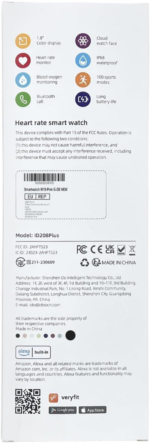 Elegantly Designed Fitness Watch for Women - Alexa, Heart Rate, and More