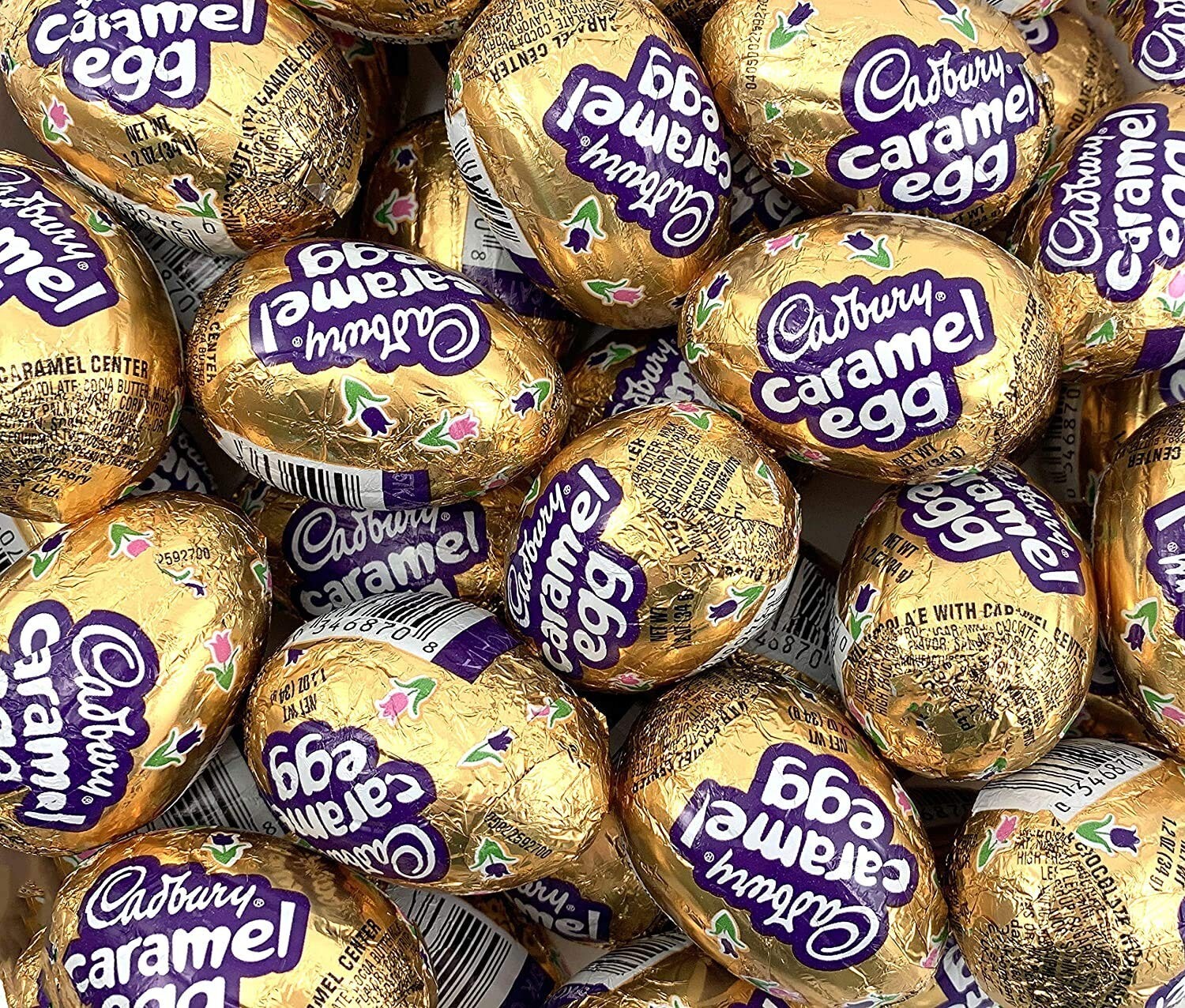 Gourmet Cadbury Milk Chocolate Easter Eggs - 48 Pack of Caramel Goodness