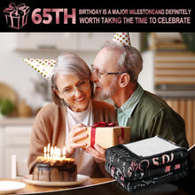 Load image into Gallery viewer, Rose Fleece Birthday Gift Blanket - Celebrating 65 Special Years with Elegance