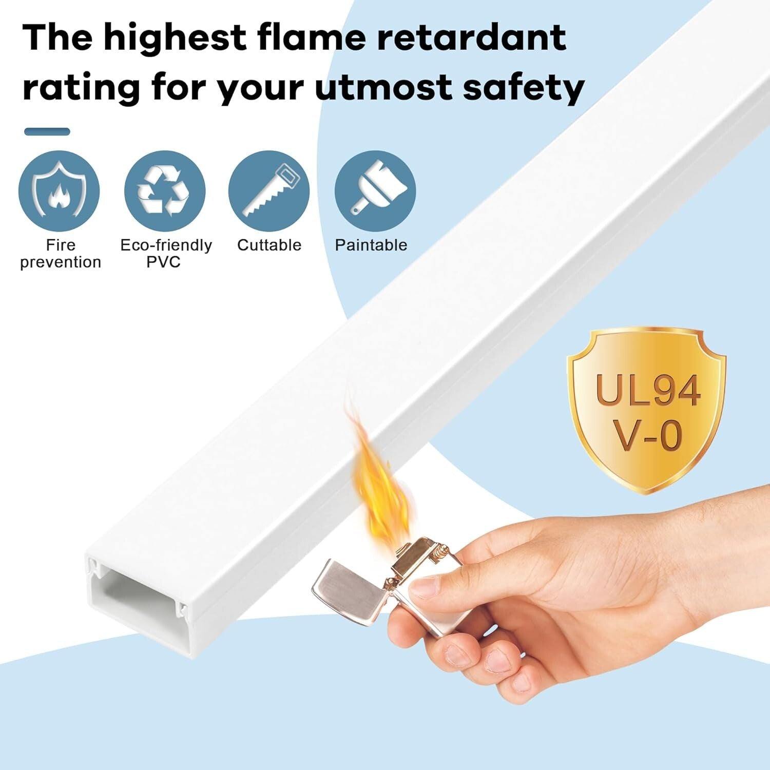 Safety-Focused Cord Concealer System - Perfect for Homes with Pets & Kids