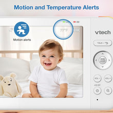 Load image into Gallery viewer, 7" Digital Video Baby Monitor with Two Cameras &amp; Pan Tilt Zoom - HQ Quality