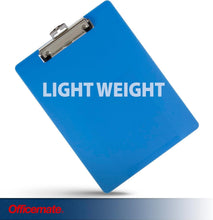 Load image into Gallery viewer, Convenient Letter Size Clipboards in Arctic Blue – 12 Count with Low Clip