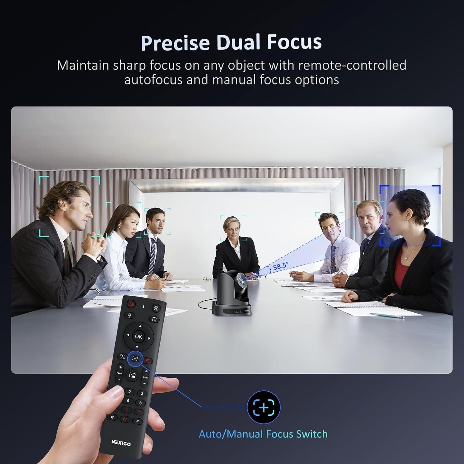 FHD 1080p Remote Controlled PTZ Camera - Perfect for Live Streaming Meetings
