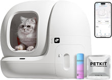 Load image into Gallery viewer, Extra Large Self-Cleaning Cat Litter Box for Easy Maintenance &amp; Odor Control