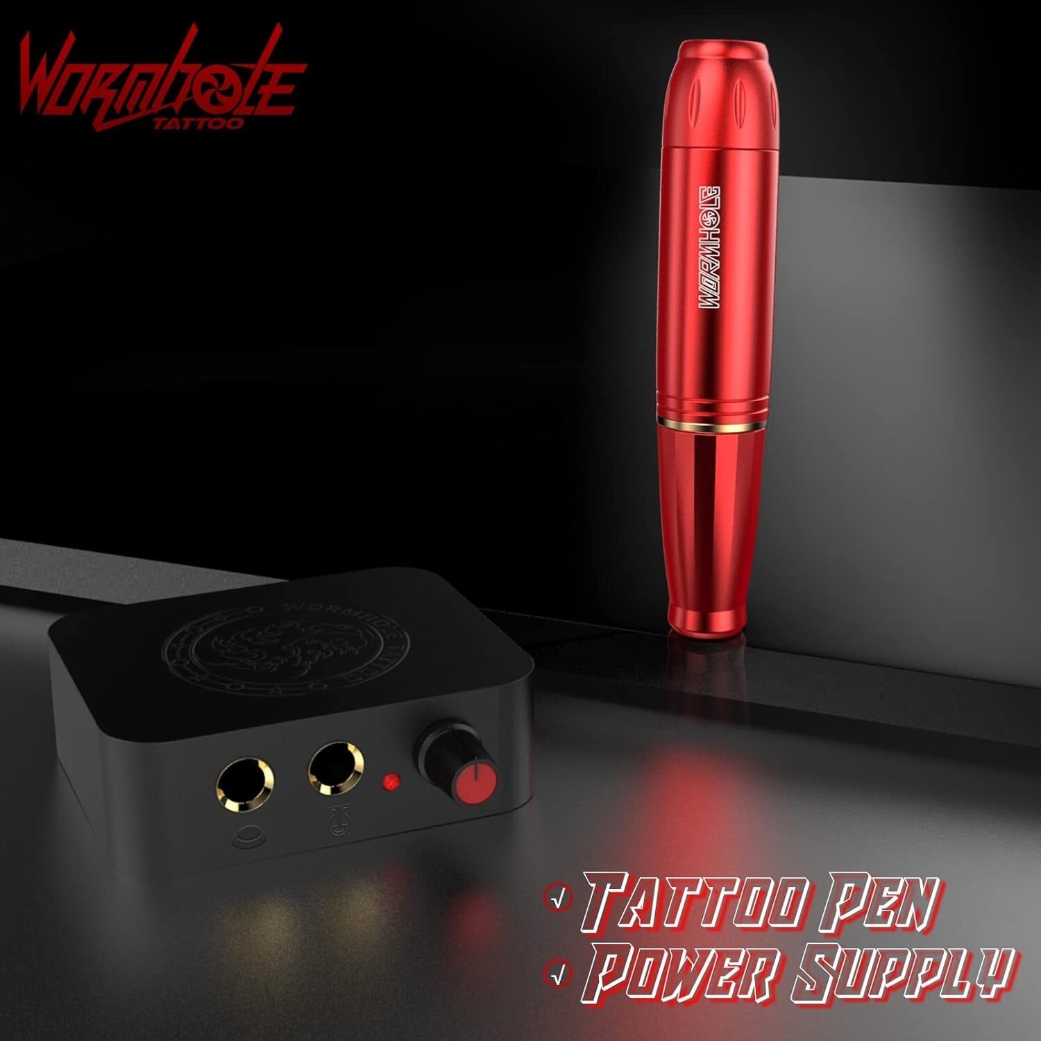 Beginner-Friendly Tattoo Gun Kit - Compact Rotary Pen with Complete Supplies