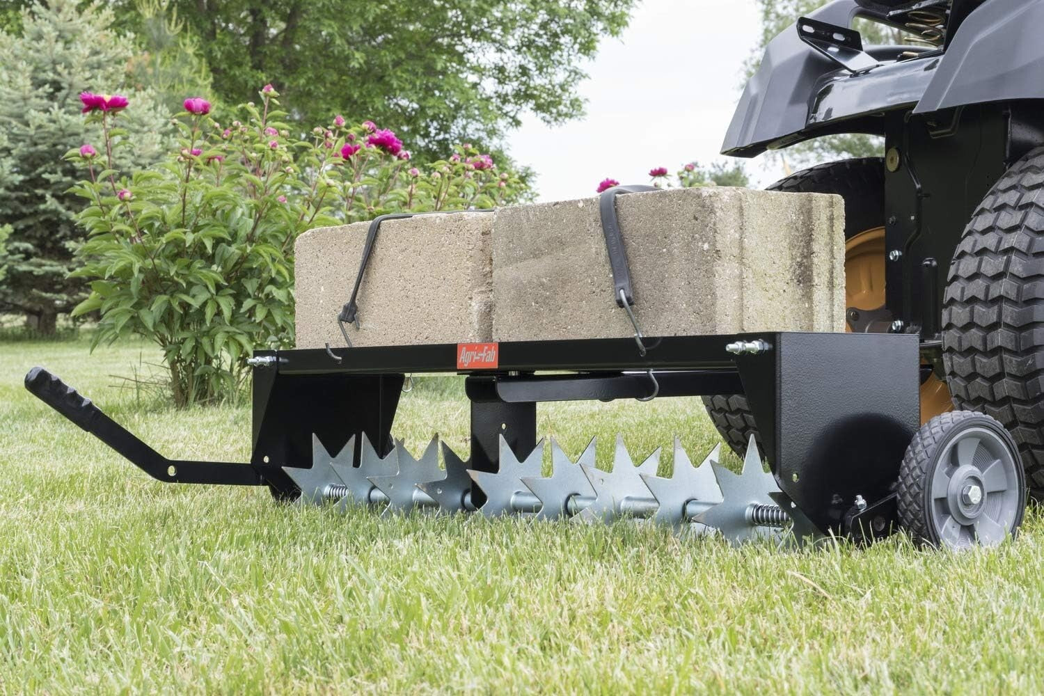Professional Grade 40" Tow Behind Spike Aerator for Lawn Care Enthusiasts
