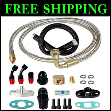 Load image into Gallery viewer, Complete Aluminum &amp; Stainless Steel Oil Feed/Return Kit for Turbo Chargers