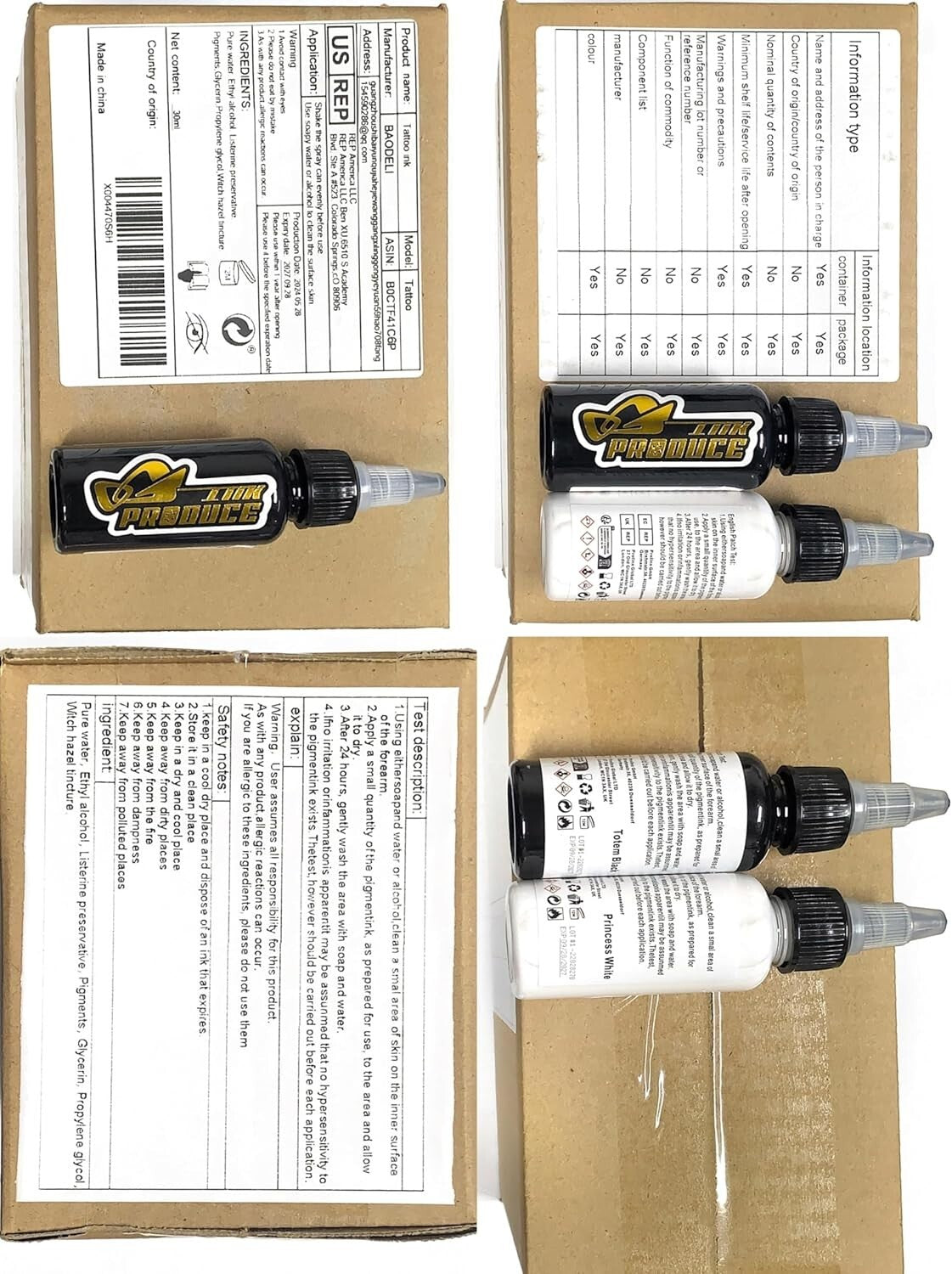 14 Rich Pigments Tattoo Ink Set - Perfect for Professionals & Beginners