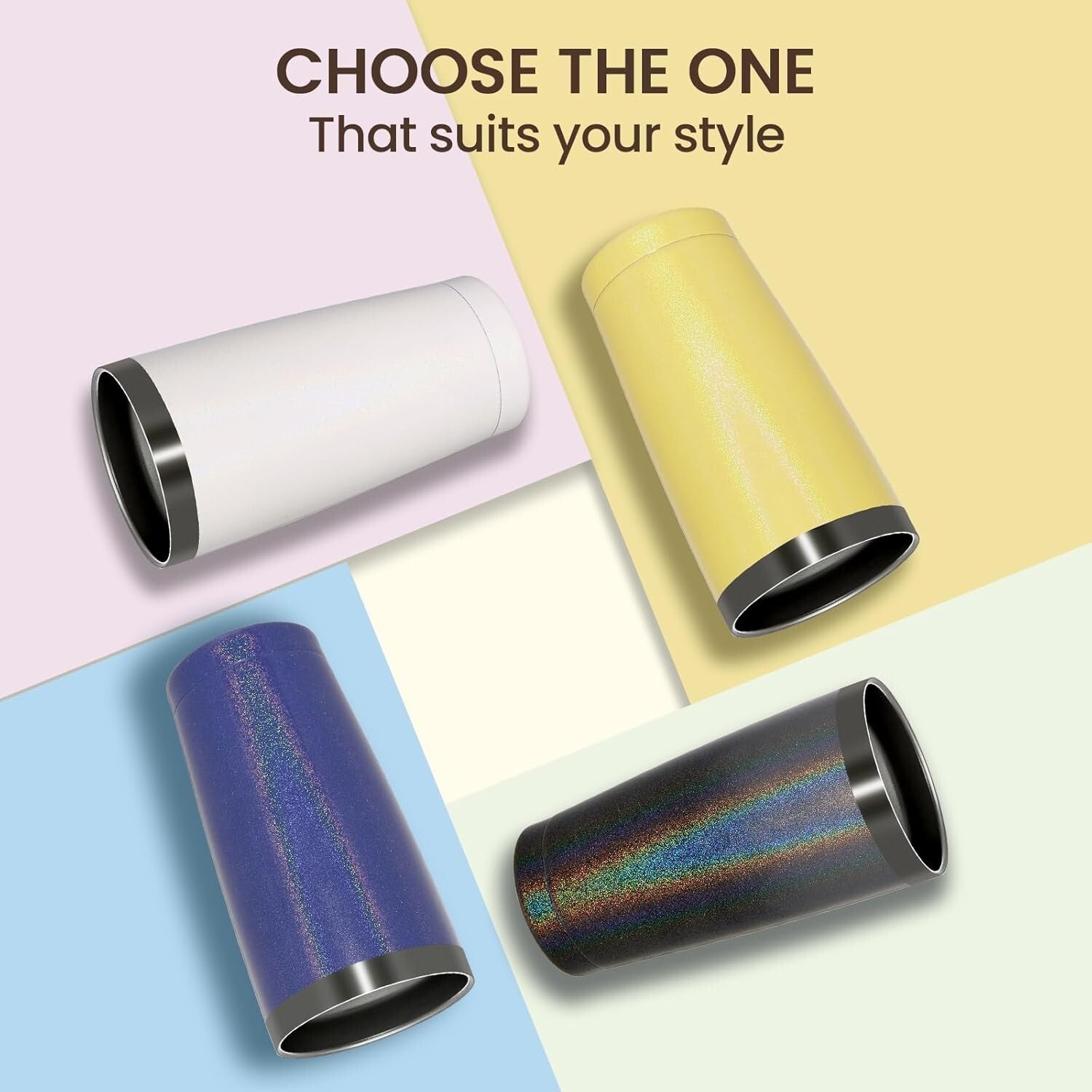 Elegant 20oz Double Wall Vacuum Insulated Tumblers - Set of 8 for Every Occasion