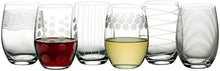 Load image into Gallery viewer, Durable Lead-Free Crystal Stemless Wine Glasses - Dishwasher Safe, Set of 6