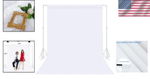 Load image into Gallery viewer, Versatile 10x20ft White Polyester Photography Backdrop - Party &amp; Studio Use