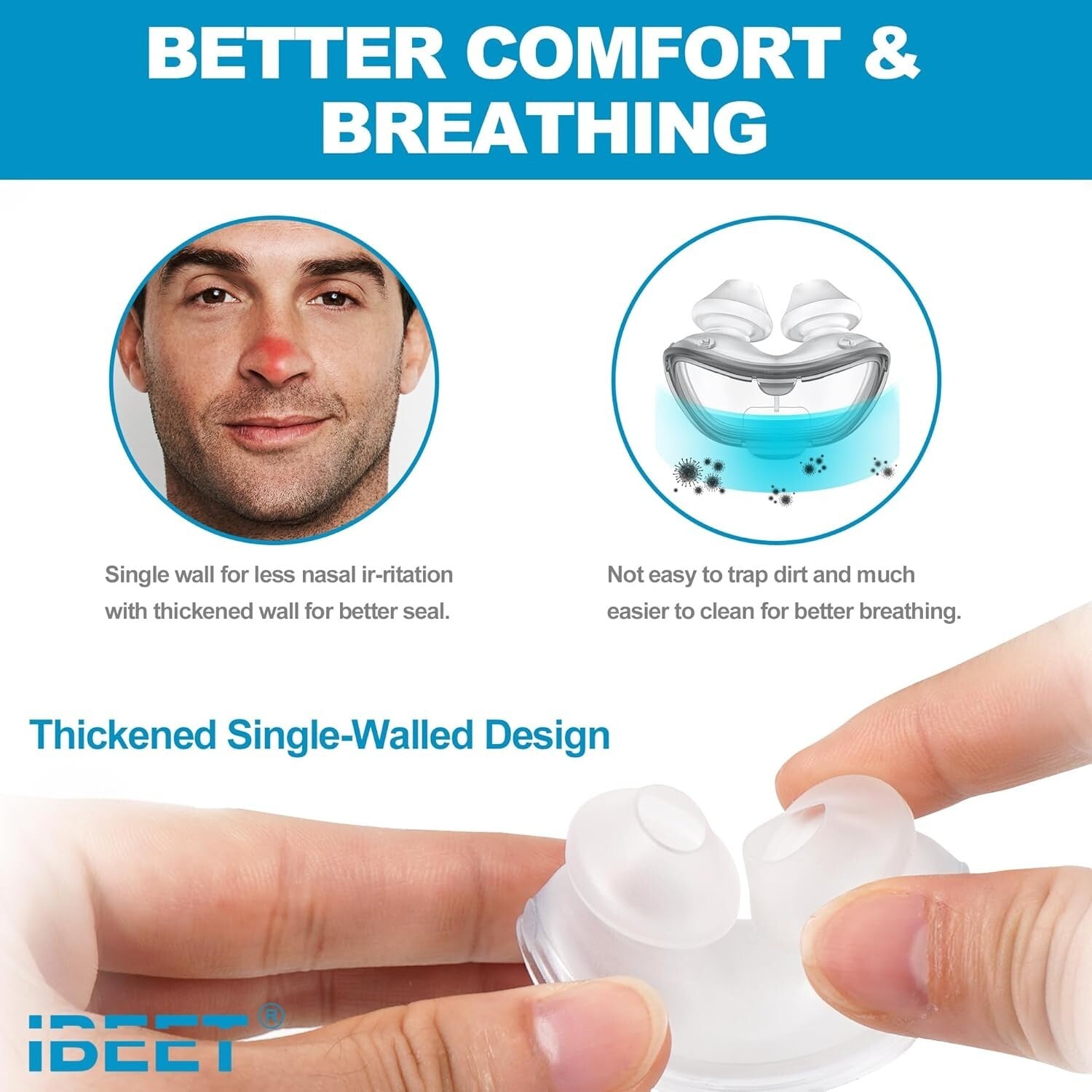 AirFit P10 Large Replacement Nasal Pillow & Tubing - Enhanced Sleep Experience