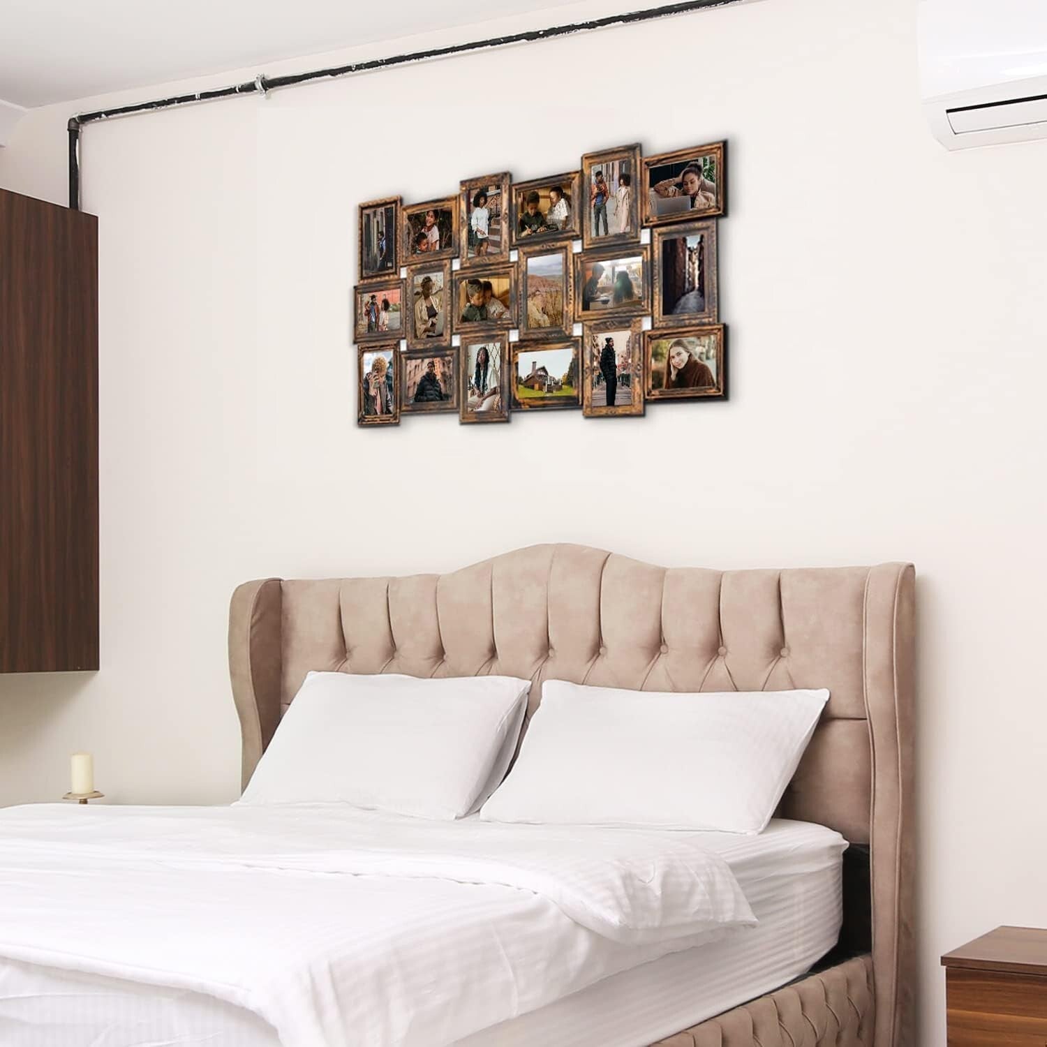 Gallery Wall 18-Picture Frame Set in Gold – Ideal for Living Room & Bedroom