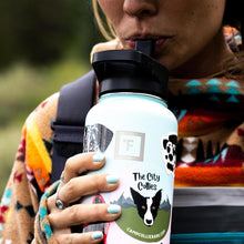Load image into Gallery viewer, Premium 64 oz Stainless Steel Hydration Bottle with Leak-Proof Lids – Dark Night