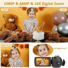 Load image into Gallery viewer, High-Definition Video Camera with Remote &amp; Webcam Function for Easy Streaming