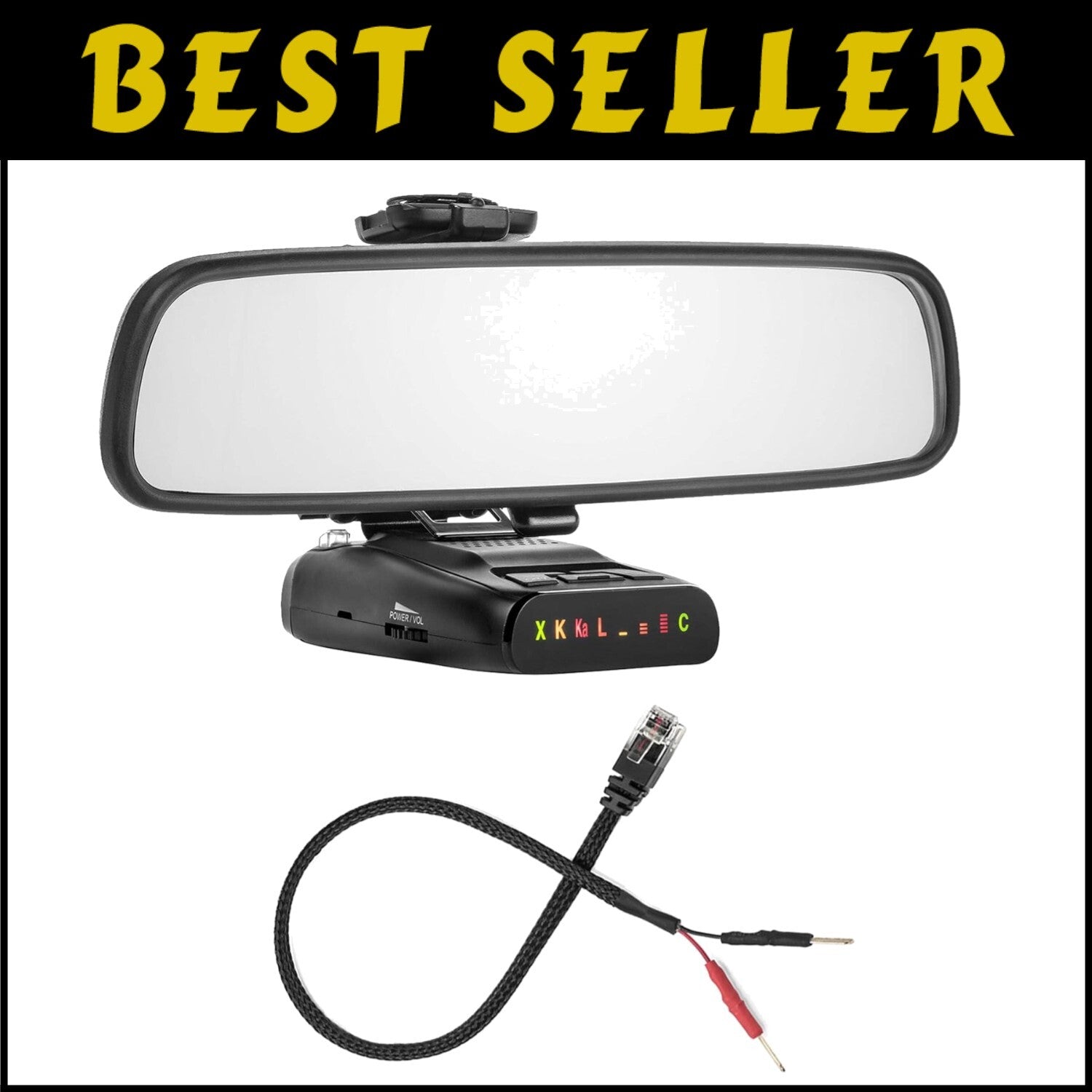 Professional Mirror Mount + Power Wire Compatible with Uniden Radar Models