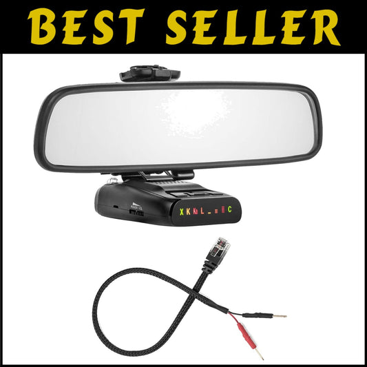 Professional Mirror Mount + Power Wire Compatible with Uniden Radar Models
