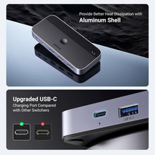 Load image into Gallery viewer, Fast USB 3.0 Switch for Two PCs - Effortlessly Share Keyboards and Printers