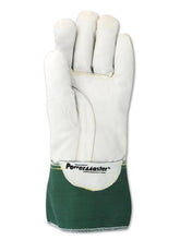 Load image into Gallery viewer, Premium Goatskin Leather Linesman Gloves, Size 9.5 - Adjustable Gauntlet Cuff