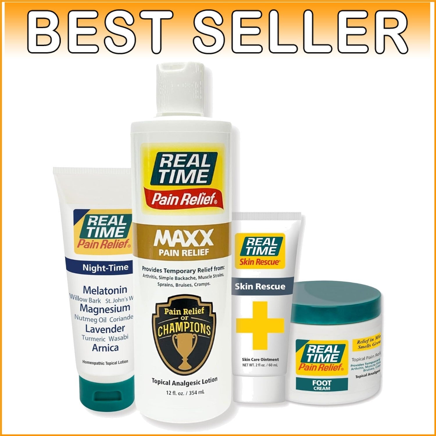 Family-Safe Natural Relief Bundle - 30% Off with MAXX, NIGHT-TIME & SKIN RESCUE