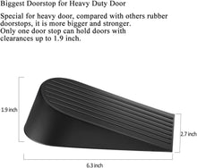 Load image into Gallery viewer, Heavy-Duty Rubber Door Stopper Wedge - Non-Scratching &amp; Versatile, 4 Pack