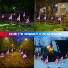Load image into Gallery viewer, Bright &amp; Colorful Solar-Powered American Lights - Versatile 8 Pack for Holidays