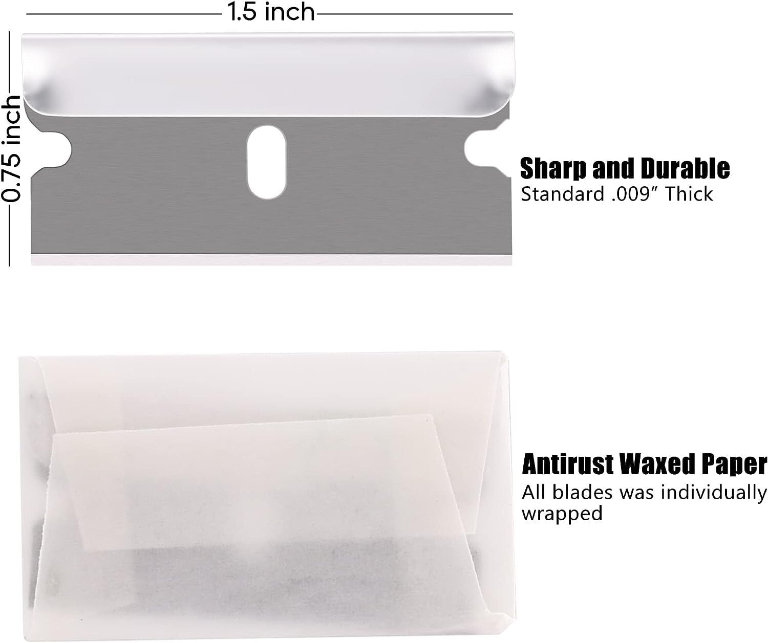 High-Quality 800PCS Steel Razor Blades - Ideal for Professionals & DIY Projects