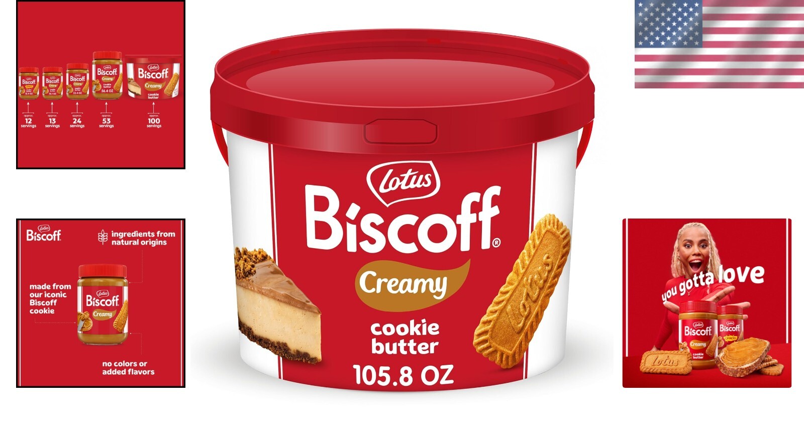Delicious Cookie Butter Spread - Vegan, Non-GMO - 3KG Pail for Family Enjoyment