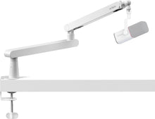 Load image into Gallery viewer, LIZARD WHITE Adjustable Microphone Boom Arm with Cable Management 360° Swivel