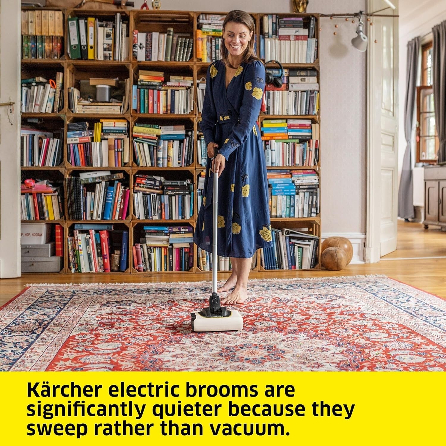 Karcher KB 5 Cordless Electric Sweeper - Lightweight & Multi-Surface Cleaning