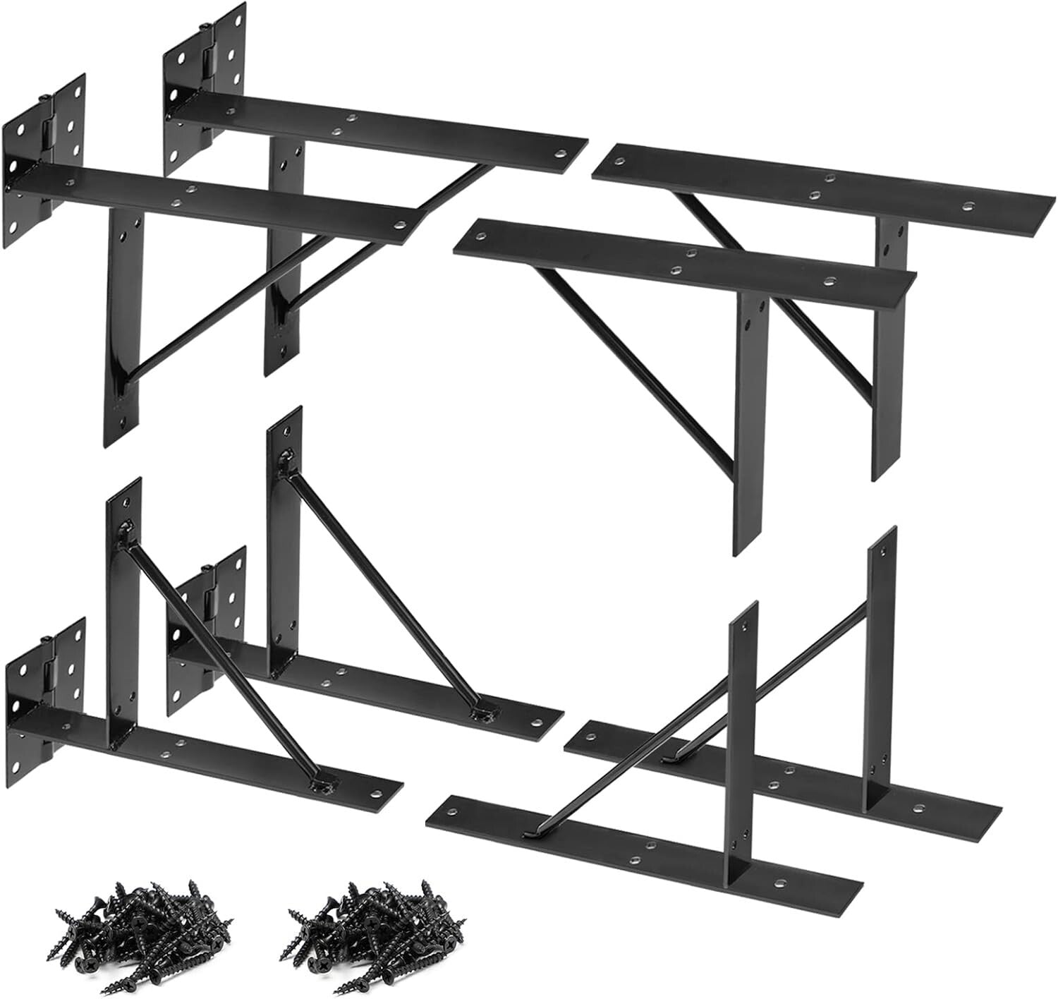 Easy Install Corner Brace Bracket Kit - 2 Sets for Functional Gate Solutions