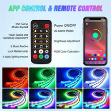 Load image into Gallery viewer, 256 LED Multi-Color Underbody Light Strips with Music Sync and Waterproof Design