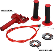 Load image into Gallery viewer, CNC Aluminum 7/8" Quick Twist Motorcycle Throttle - Includes Cable &amp; Grips
