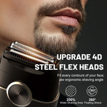 Load image into Gallery viewer, Compact Cordless Electric Razor with Dual-Speed Modes for Ultimate Comfort