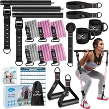 Load image into Gallery viewer, Professional Pilates Resistance Bar Kit with Accessories for Effective Training