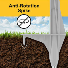 Load image into Gallery viewer, Versatile 50-Pack of 4-Foot White Step-In Fence Posts with Anti-Rotation Spike