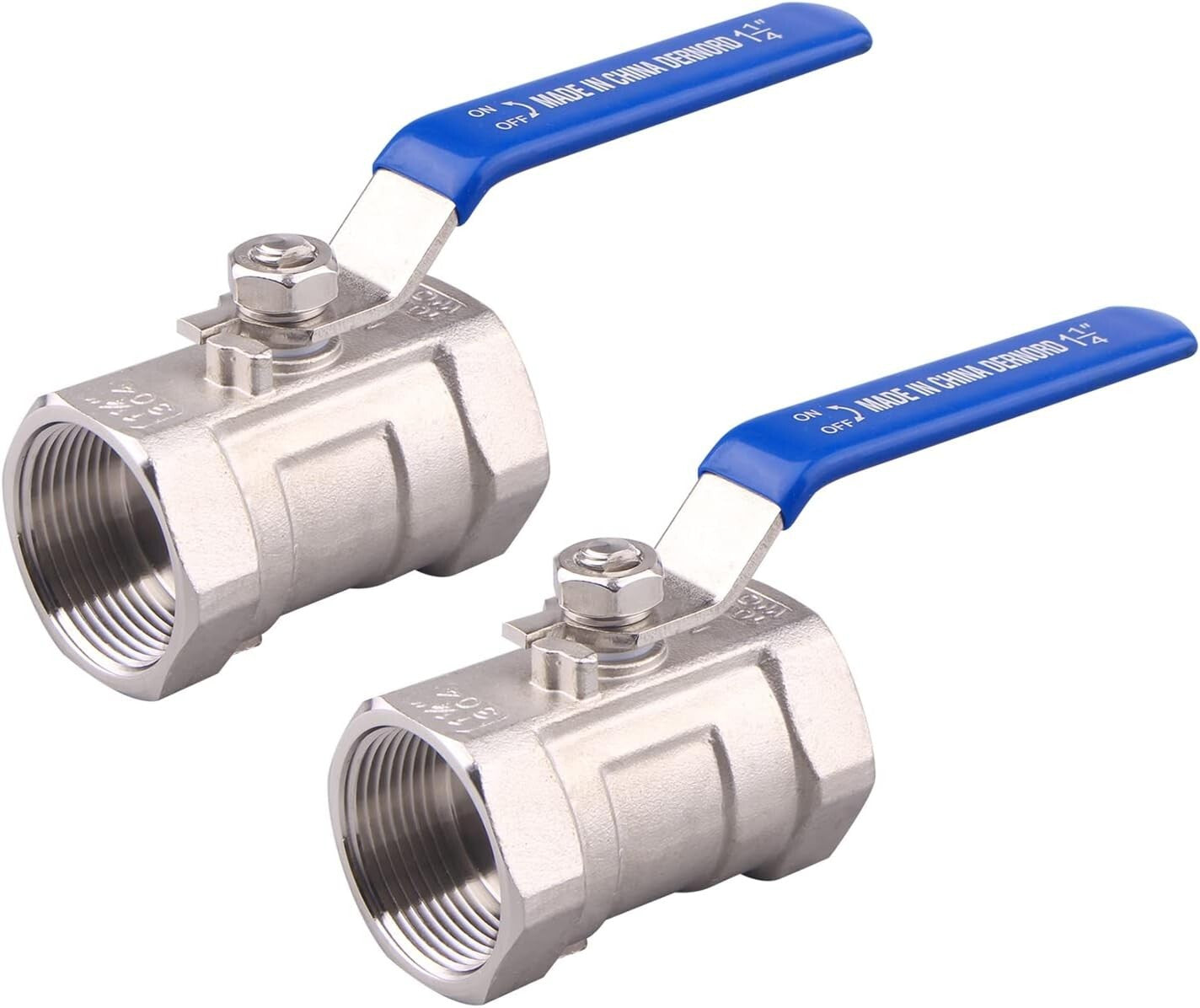 High Pressure 1.25 Inch NPT Stainless Steel Ball Valves - Durable & Leak-Proof