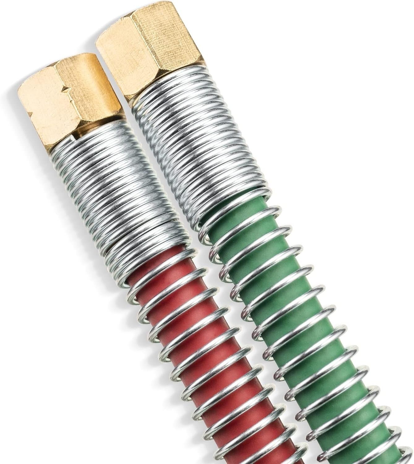 1-Year Warranty Oxy Acetylene 1/4" Hose Set with B Fittings & Strain Relief