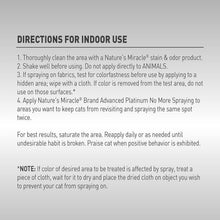 Load image into Gallery viewer, 24 Oz. Advanced Platinum Indoor Cat Spraying Solution - Safe &amp; Effective Formula