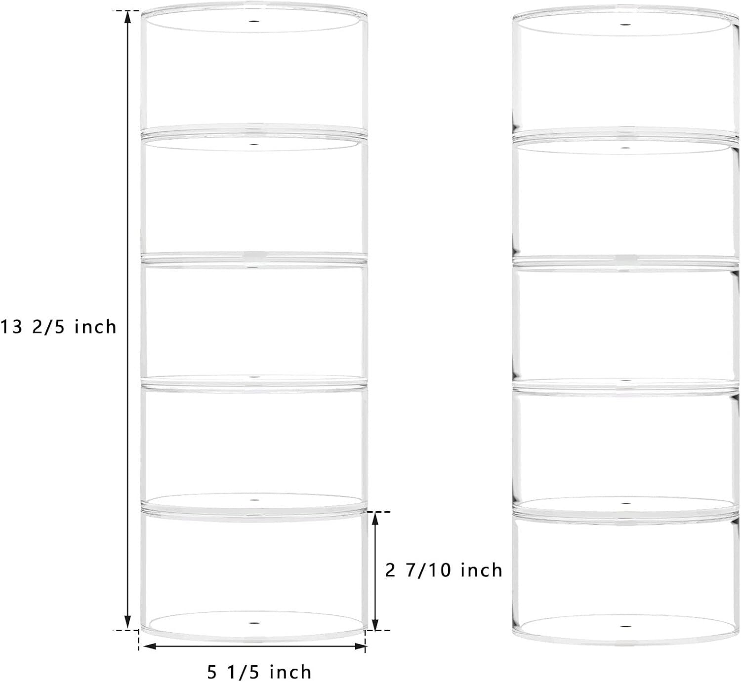 Sturdy Multi-Purpose Acrylic Storage Case – 10 Compartments for Belts & More