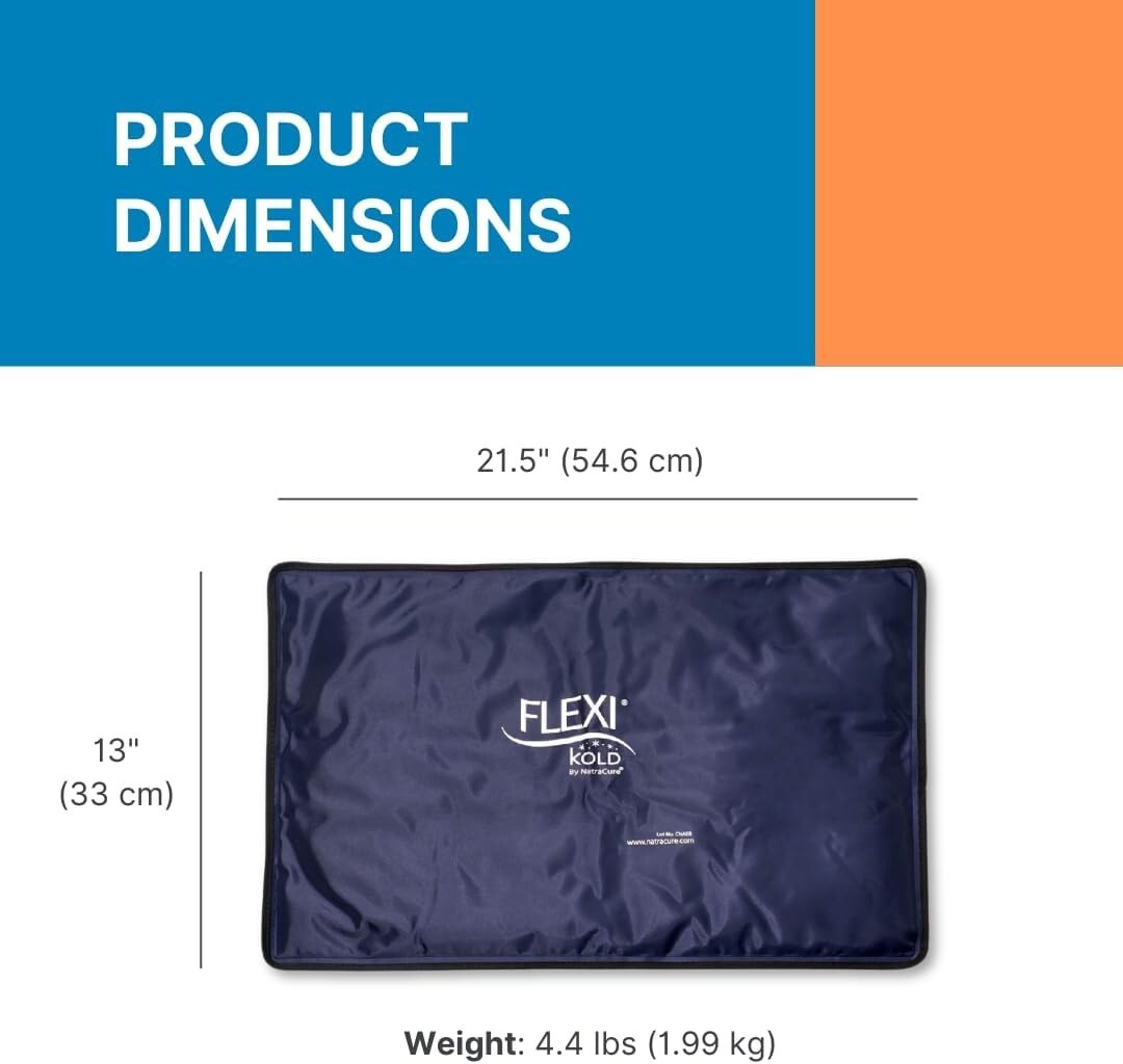 FlexiKold Customized Comfort - Extra Large Gel Ice Pack for Injuries & Soreness