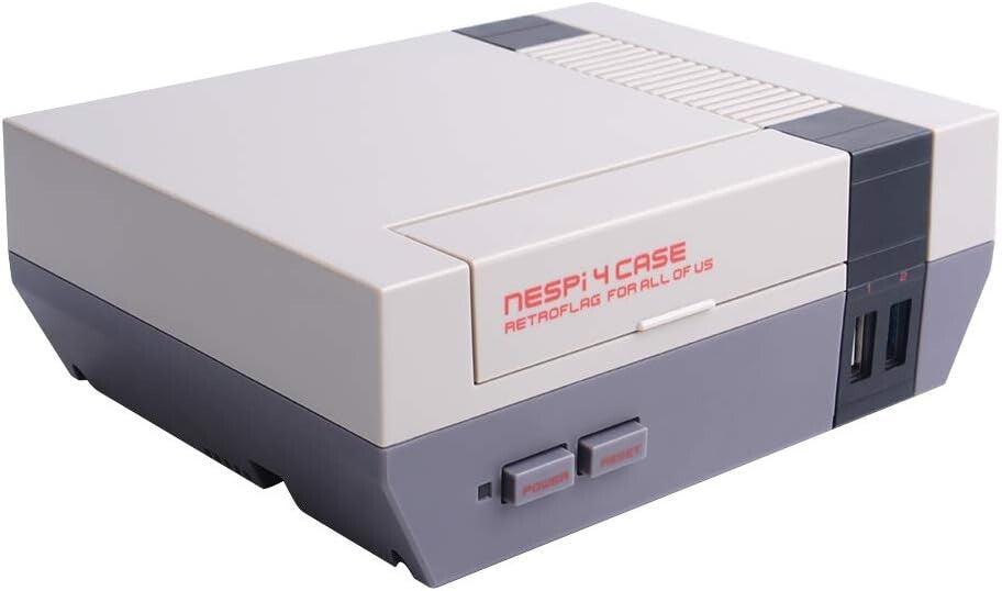 RETROFLAG NESPi 4 Case Kit for Raspberry Pi 4 - Includes SSD, HDMI, Controllers