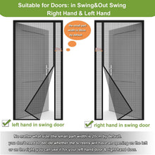 Load image into Gallery viewer, Fiberglass Magnetic Screen Door - 48x96in, Easy Install, Kids &amp; Pets Friendly