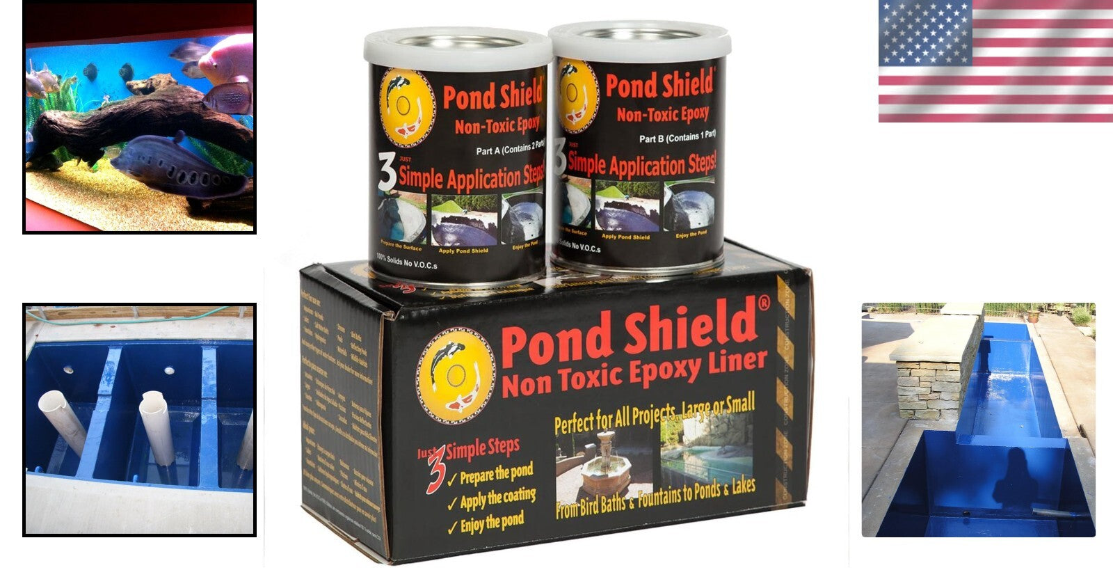 Versatile Non-Toxic Epoxy Paint, 48 Fl Oz - Perfect for Aquatic Use