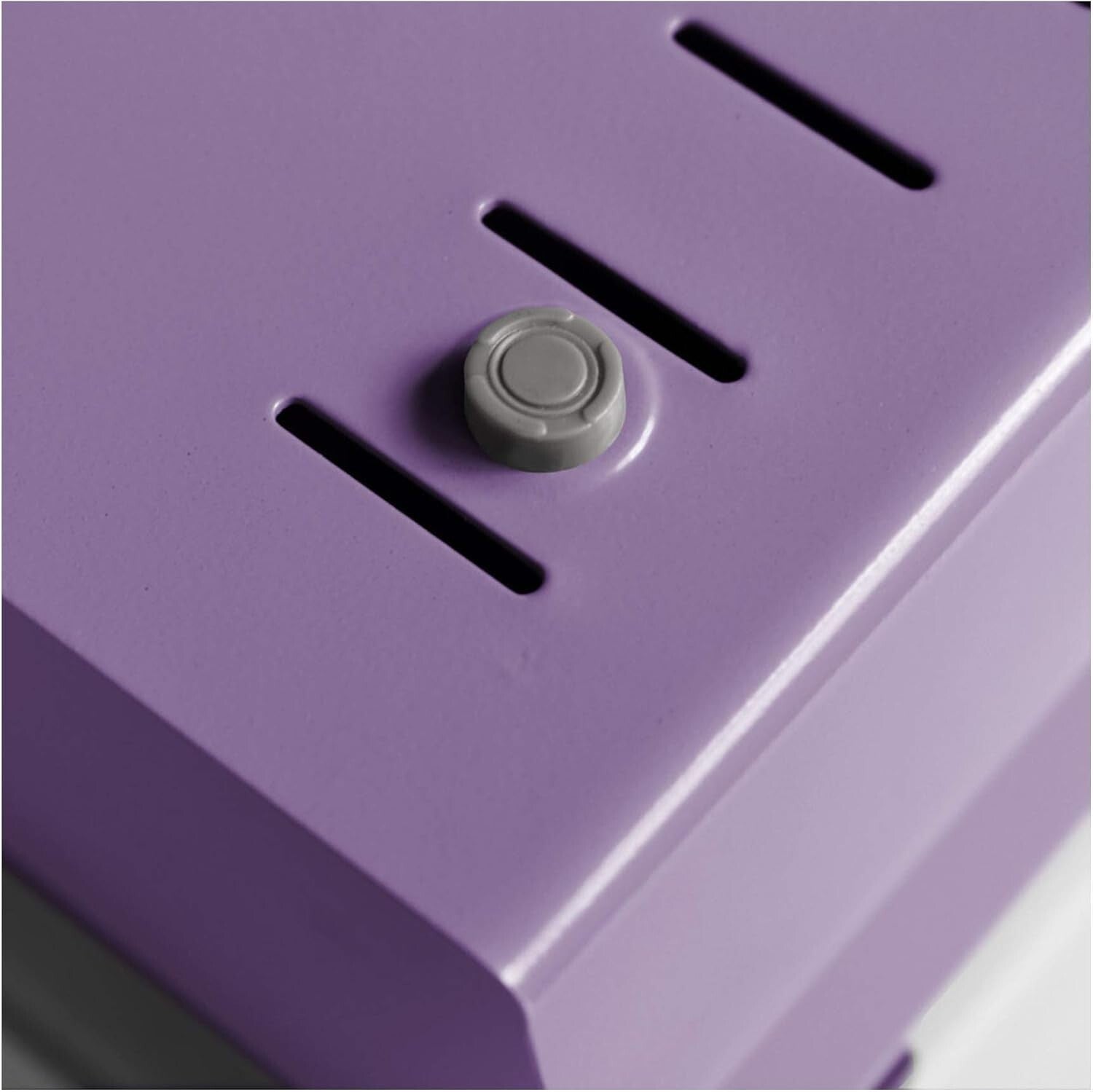 5x8 Heavy Duty Index Card Box - Purple with Crystal Lid for Organized Storage