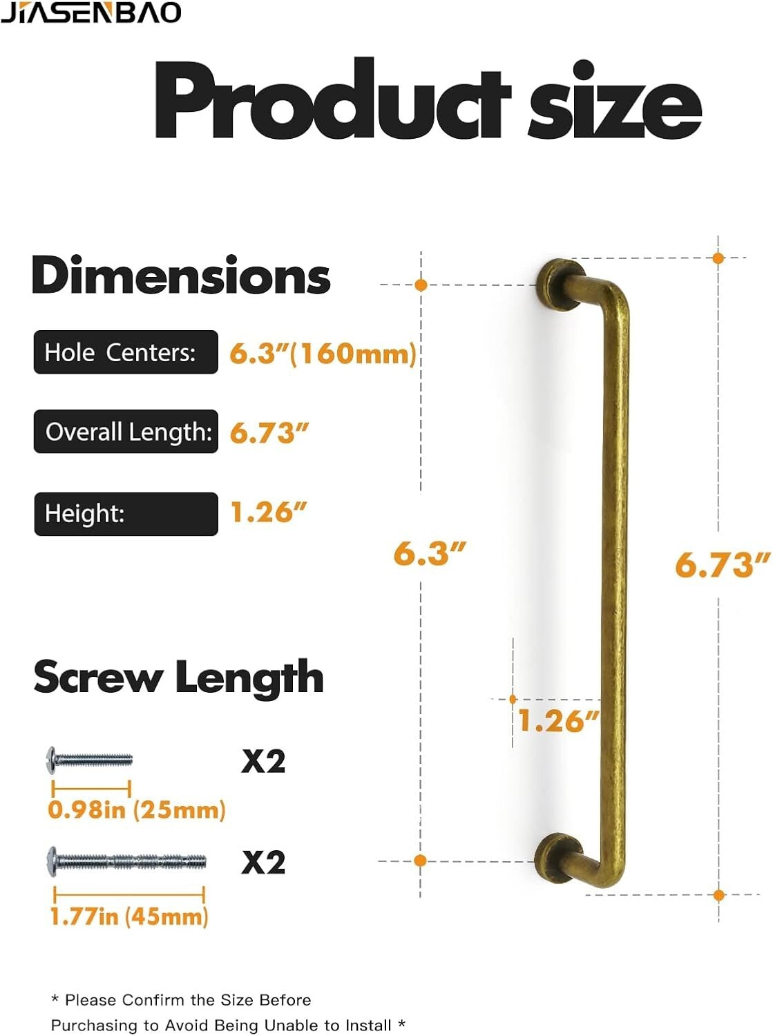 Premium Quality Antique Brass Cabinet Pulls - 10 Count for Kitchens & Baths