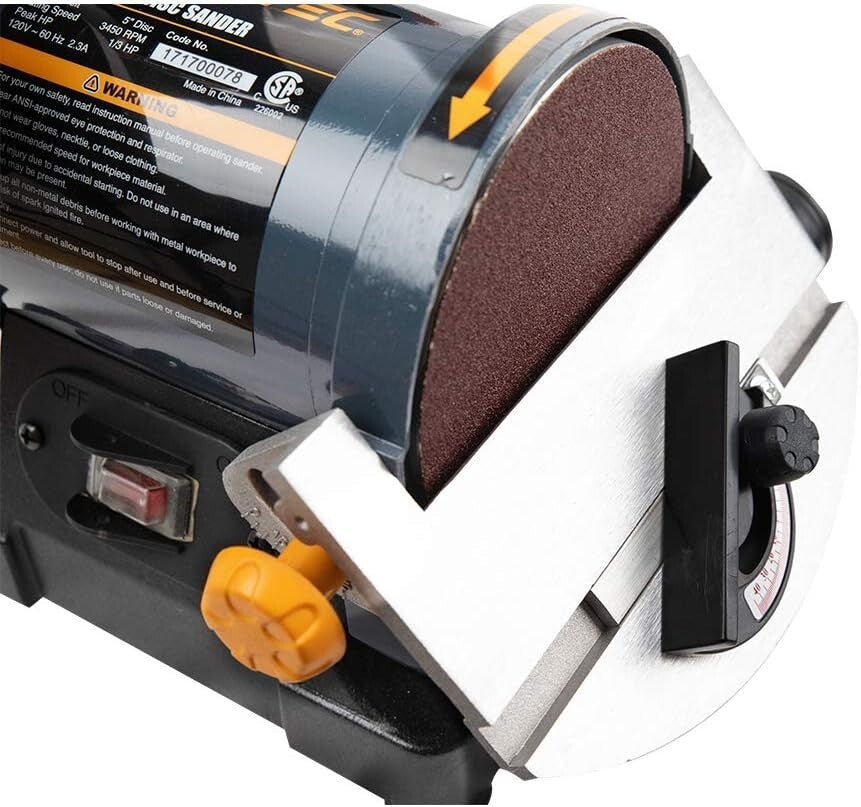 Premium Woodworking Dual Sander: 1" x 30" Belt + 5" Disc with Dust Pickup